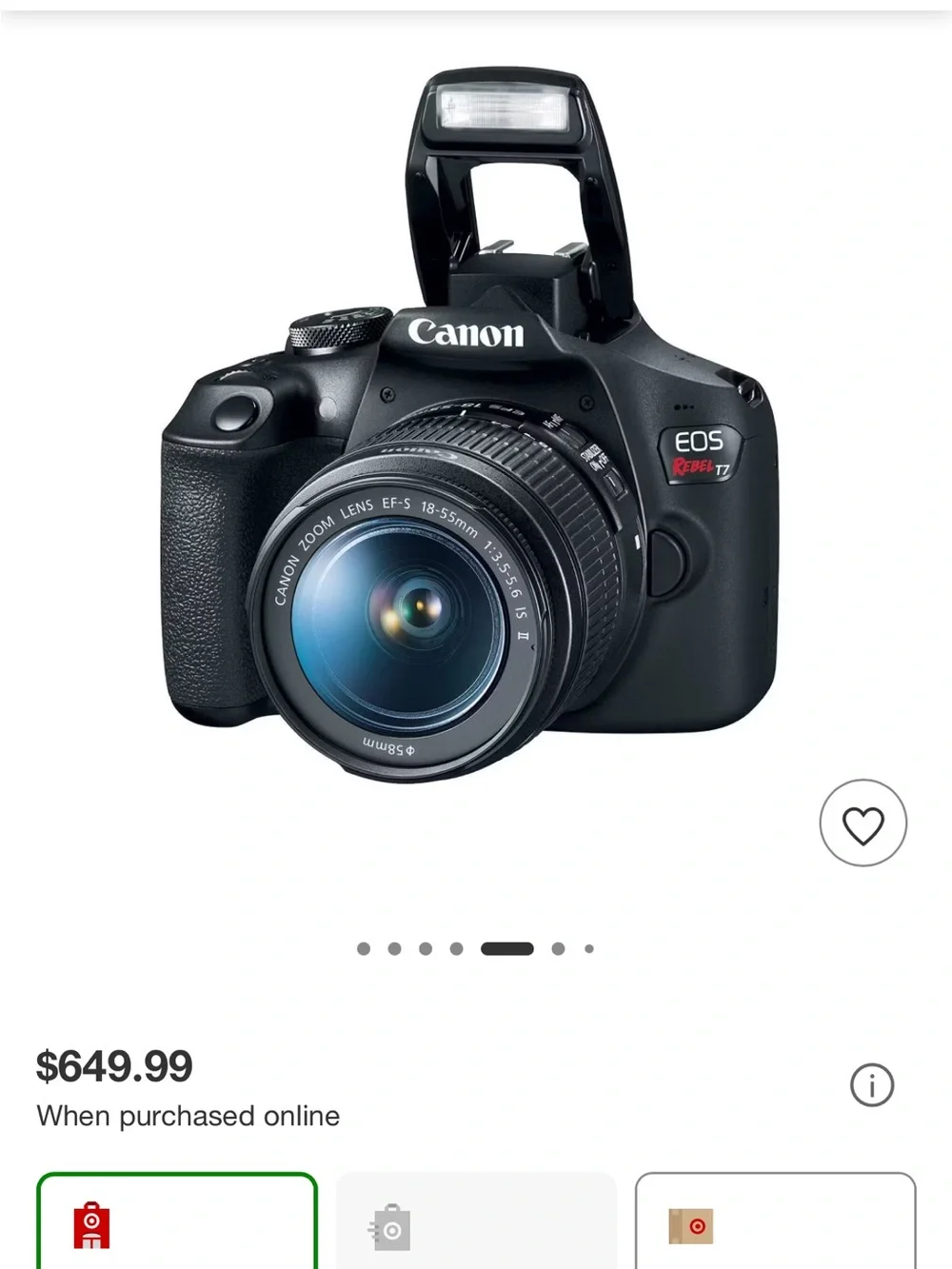 Canon DSLR Camera in Black with 18-55mm Lens w/ Bag Excellent condition